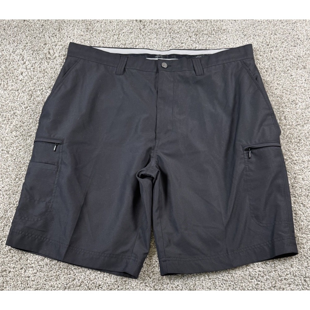Callaway Mens Performance Golf Shorts Black‎ Chino Zip Pockets 38 Inseam 10